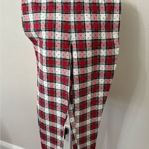 Women’s Vibrant Plaid Patterned Pants size medium